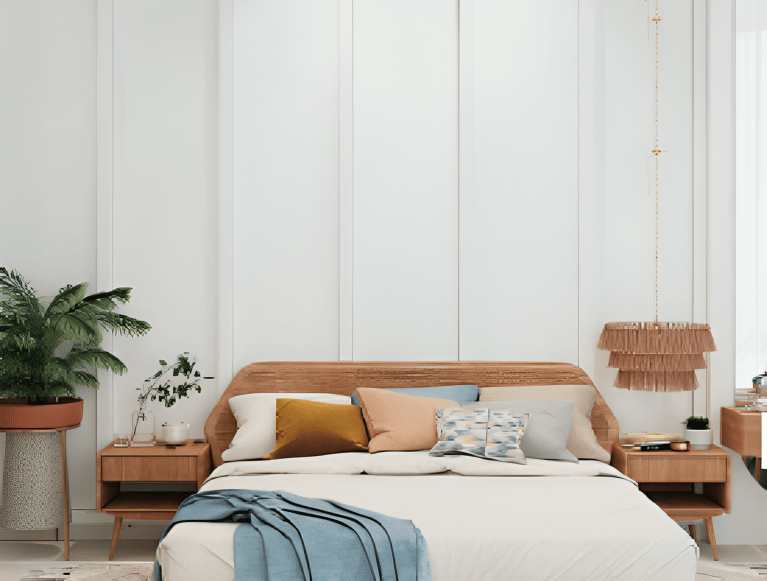 bedroom with white interior