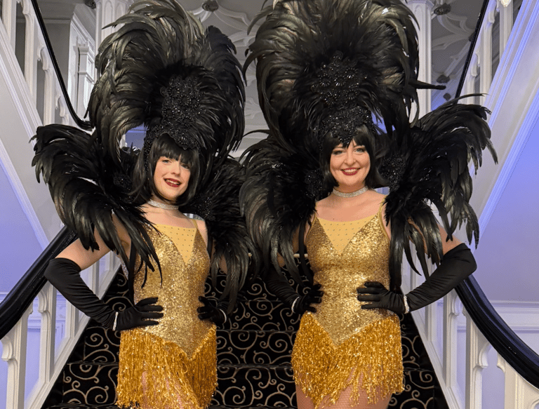 Greeters in a costume for an event