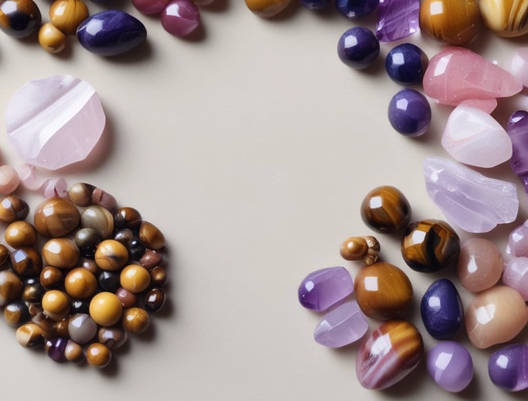 a variety of colorful beads and beads on a table