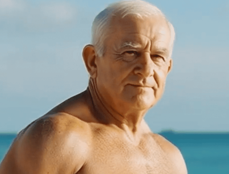 mature men, silver-haired men, seaside, beach portrait, masculine presence, white hair