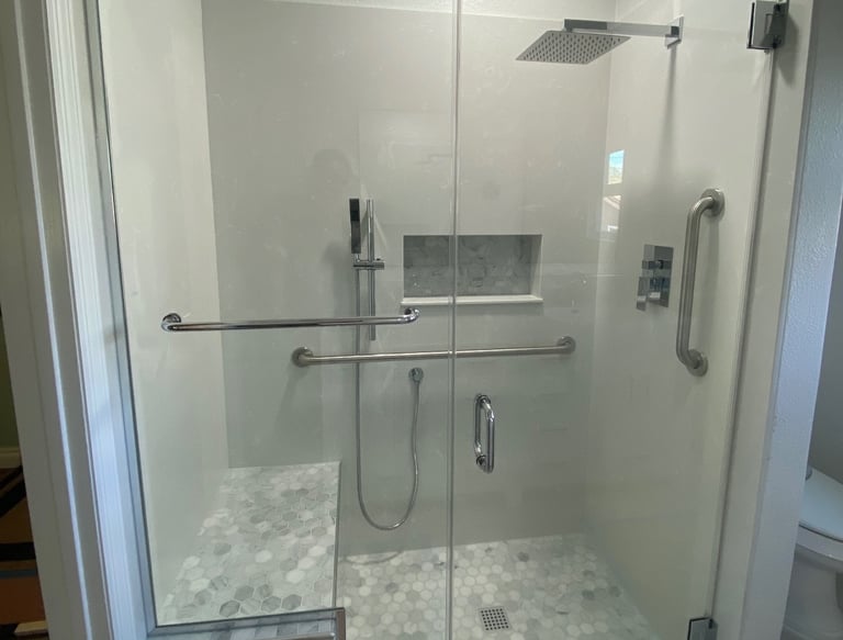 shower soor installation