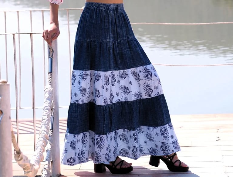 Blue Denim Skirt