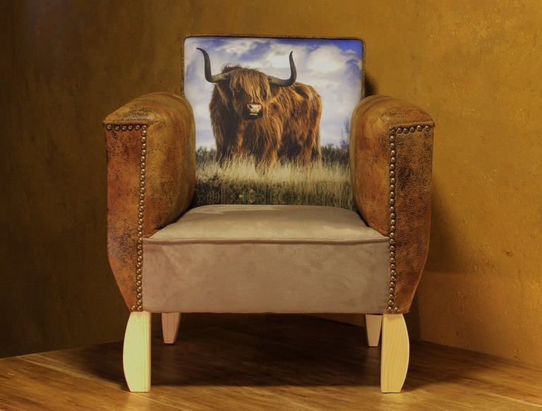 Fauteuil vache Highland Au bonheur des postérieurs
