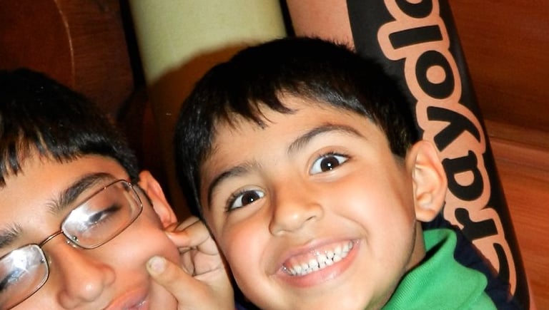 Satyam Sood and his brother, Shivam Sood, smiling