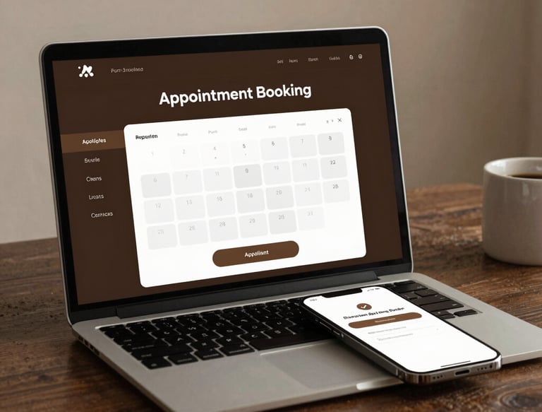 Visual of a calendar with confirmed bookings highlighted and notifications sent.