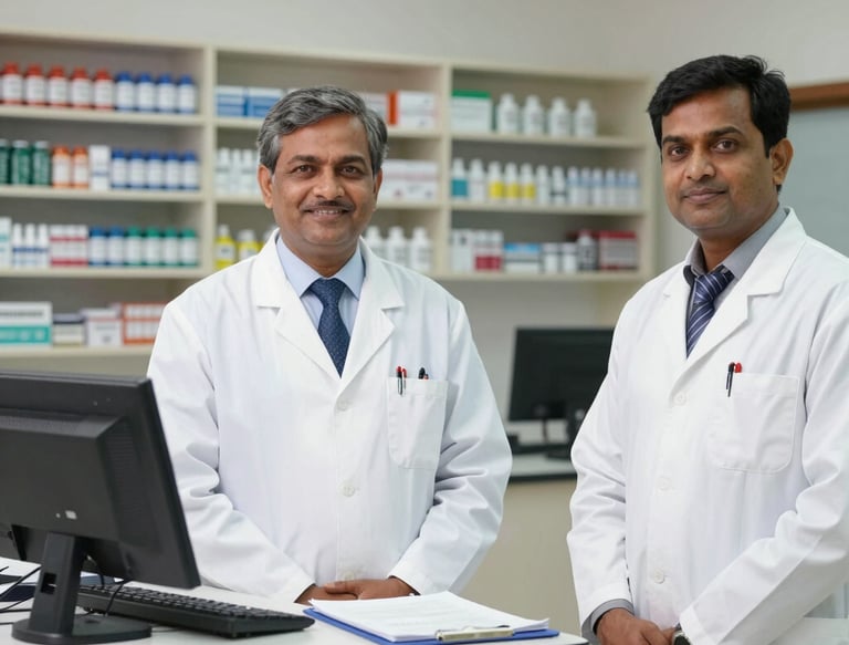A warm group photo of Hira Clinic's medical staff smiling together in the clinic lobby.