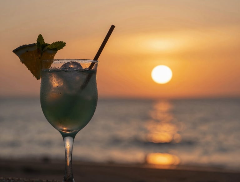 A cozy workspace with travel maps, a laptop, and a steaming cup of coffee.