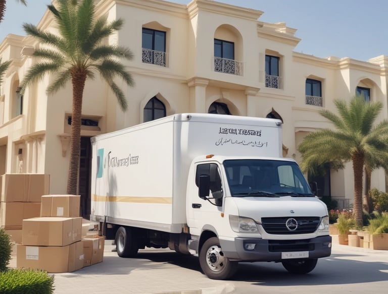 A friendly mover carefully packing household items into sturdy boxes inside a cozy living room.