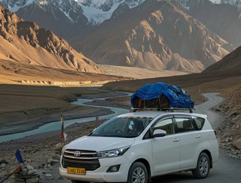 Toyota Innova crysta service from Ladakh Taxi
