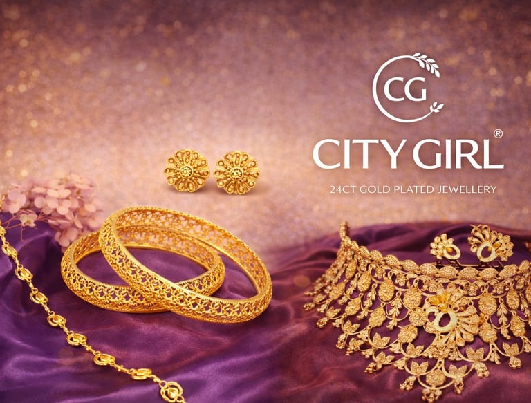 City Girl Jewellery Gold plated 18 Carat Bridal Wear