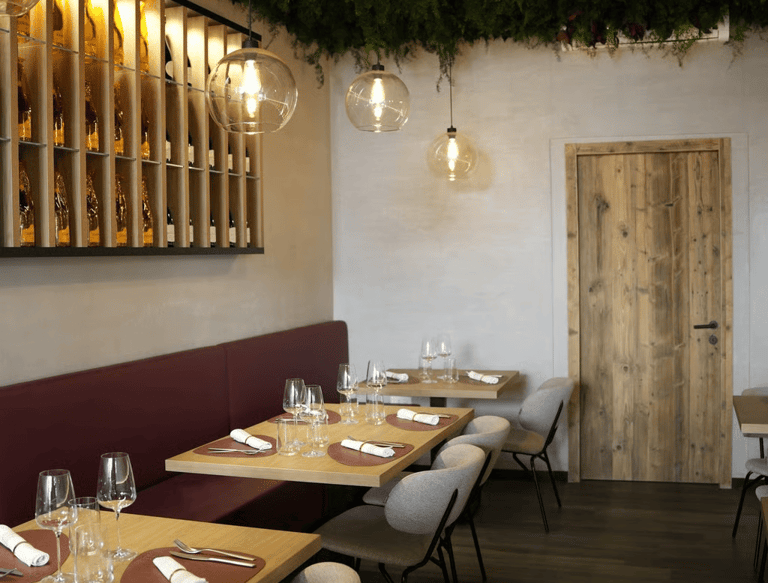 I tavoli del Ristorante Bottega Moderna Bistrot