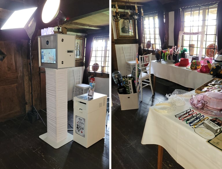 Aufbau der Fotobox im Vielstedter Bauernhaus in Hude
