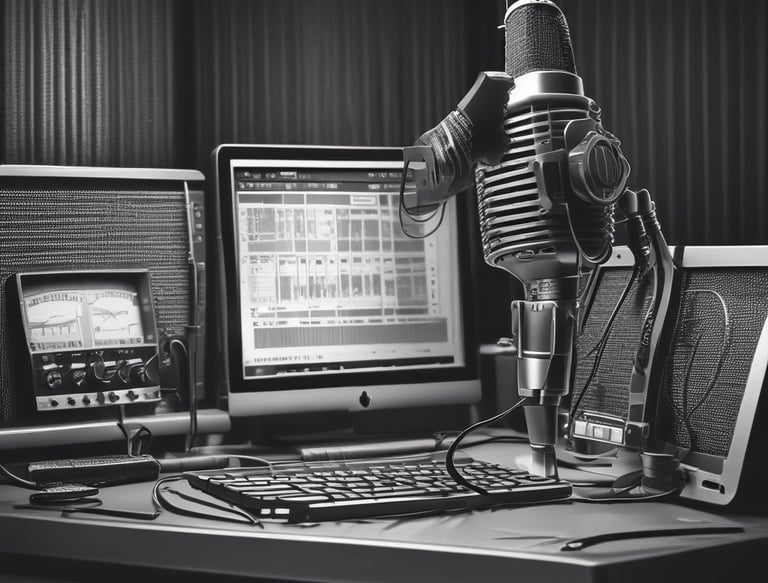 A minimalist workspace with a tablet displaying the ebook, surrounded by subtle metallic gray accents.