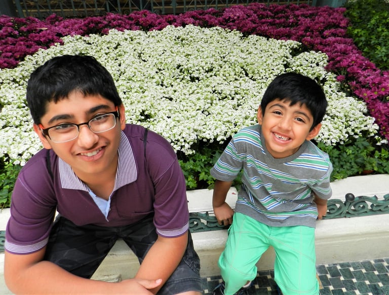 Satyam Sood and his brother, Shivam Sood, smiling