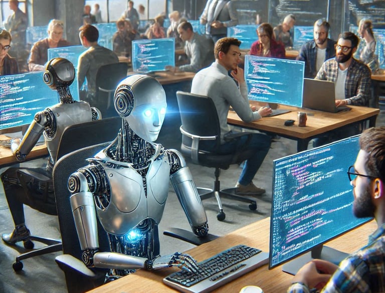 agentes con ia trabajando