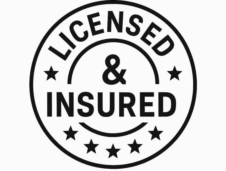 licensed and insured