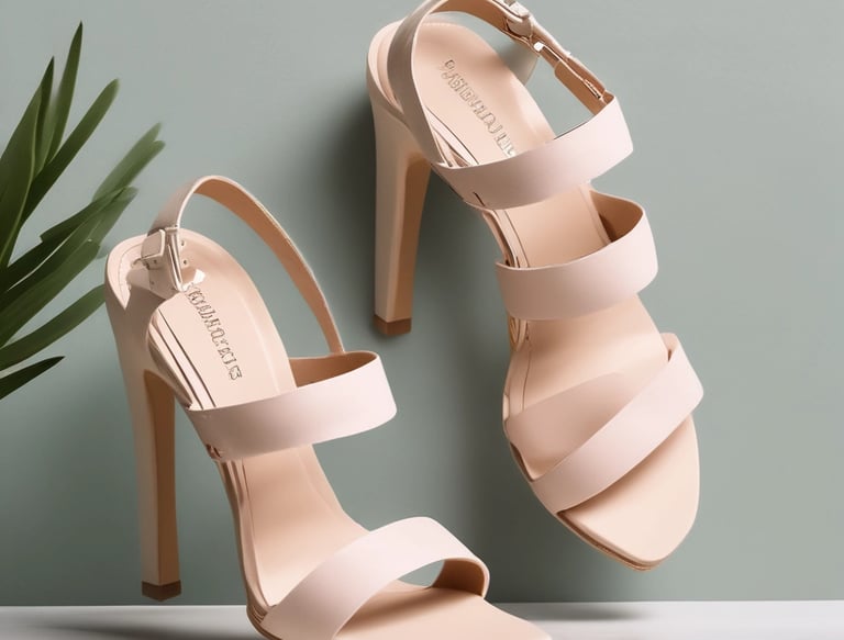 A close-up of beauty products displayed elegantly.