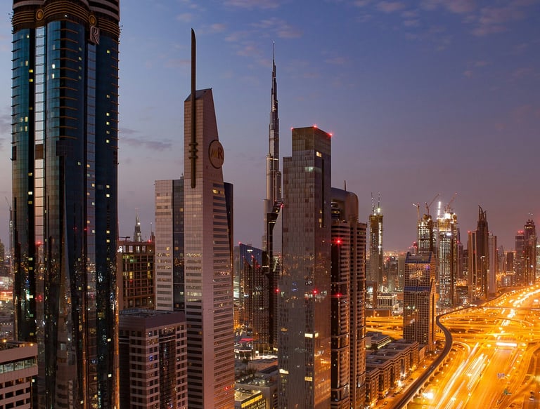 cidade grande arranha céu nova iorque nyc prédios noite moderno