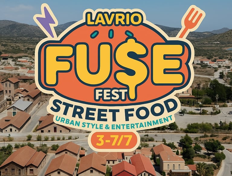 A PHOTO OF A BIG OUTISE FESTIVAL AREA AND OUR LOGO ON IT