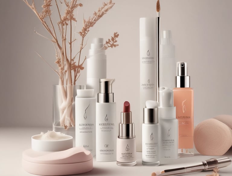 A serene landscape with soft light illuminating a beautiful flower in bloom.