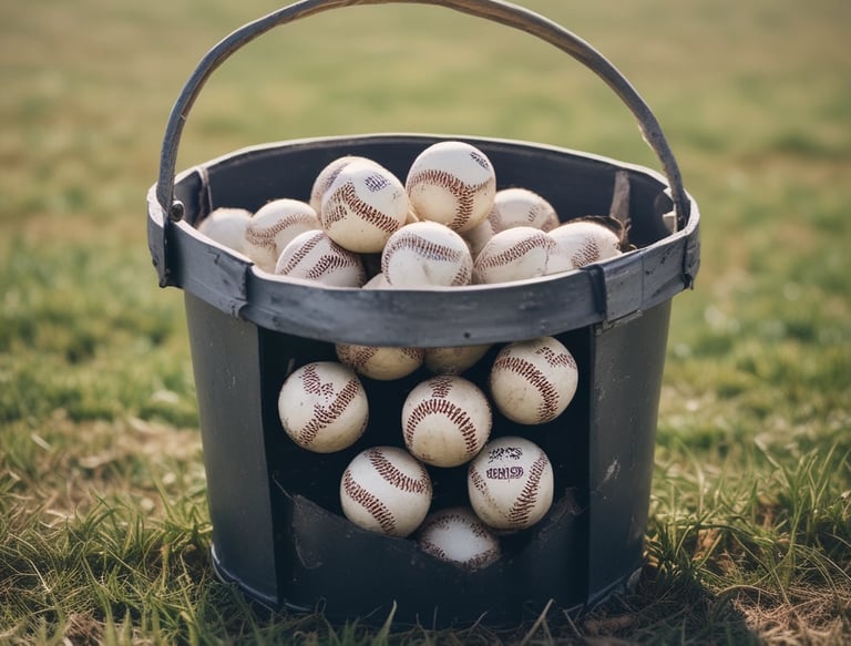 A close-up of a basketball being dribbled on an outdoor court during coaching.