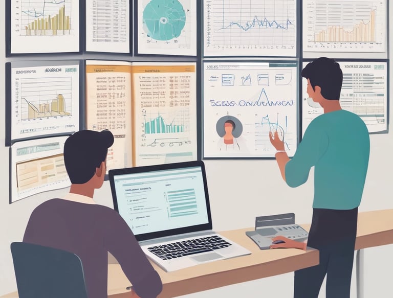 A group of diverse professionals engaged in a training session, focusing on Excel and Power BI skills.