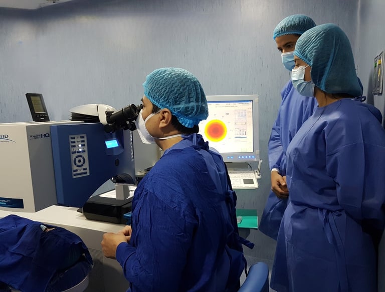 Cirugía ocular con láser de Oftalmología en Guayaquil