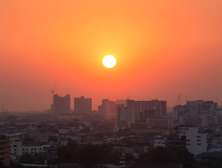 Sunset over Maputo symbolizing Chapateca’s community values and vision