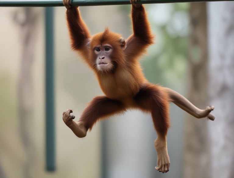 A vibrant logo featuring a monkey, representing the brand's playful spirit.