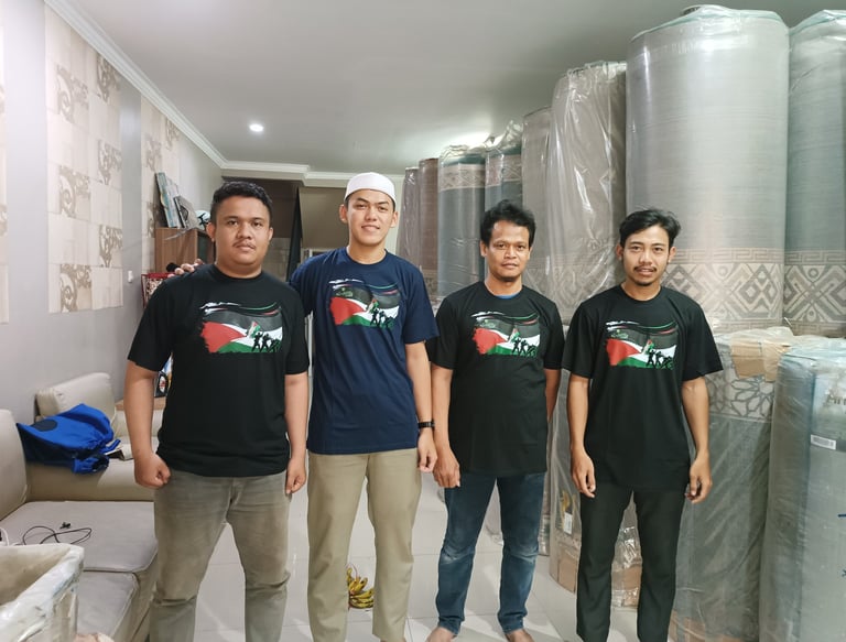 team profesional setting karpet