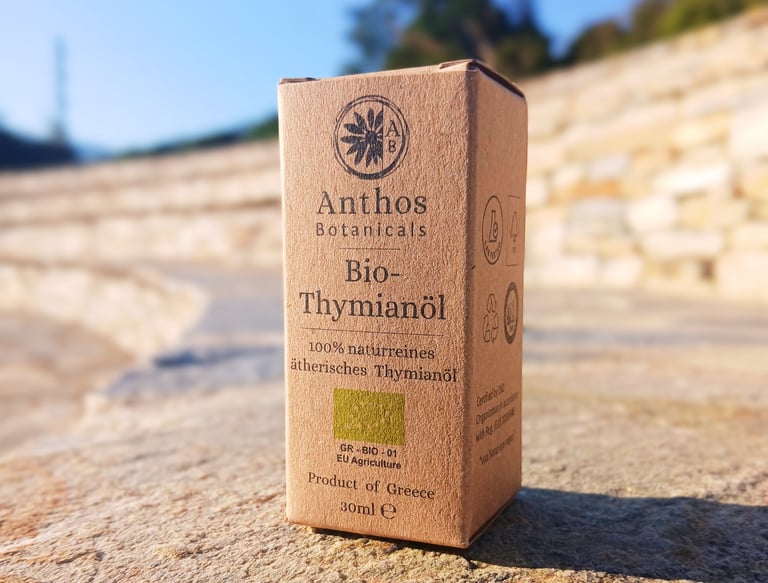 Greek thyme essential oil organic Anthos Botanicals 1 