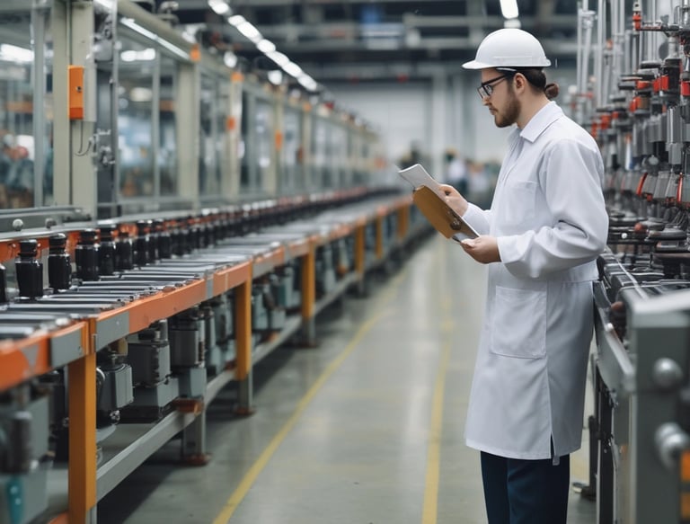 Concrete bridge beams and support columns against a clear blue sky, showcasing structural design and engineering.
