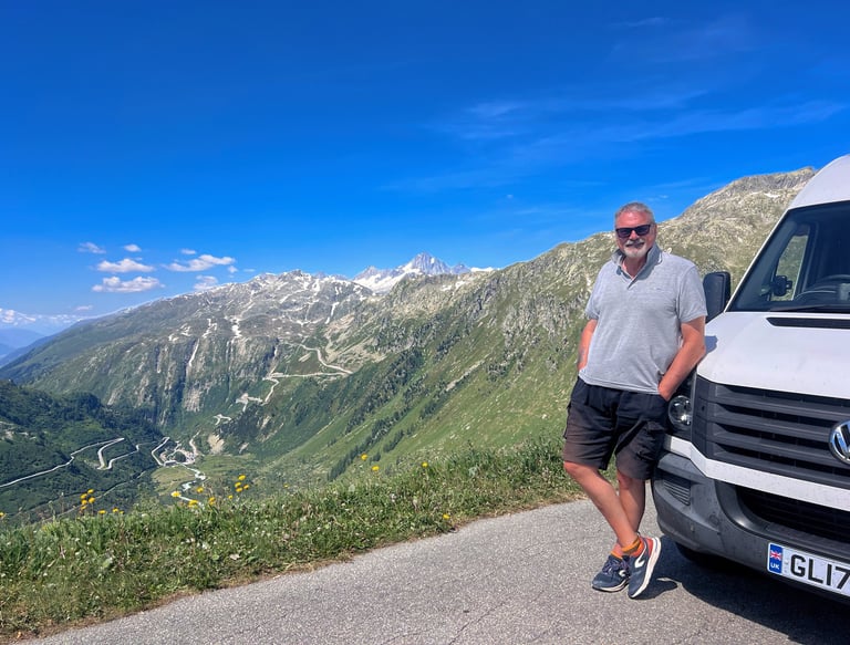 Grimsel and Furka Pass Switzerland Campervan