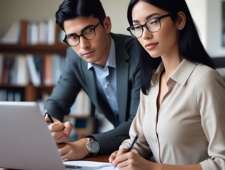 A professional meeting between business representatives.
