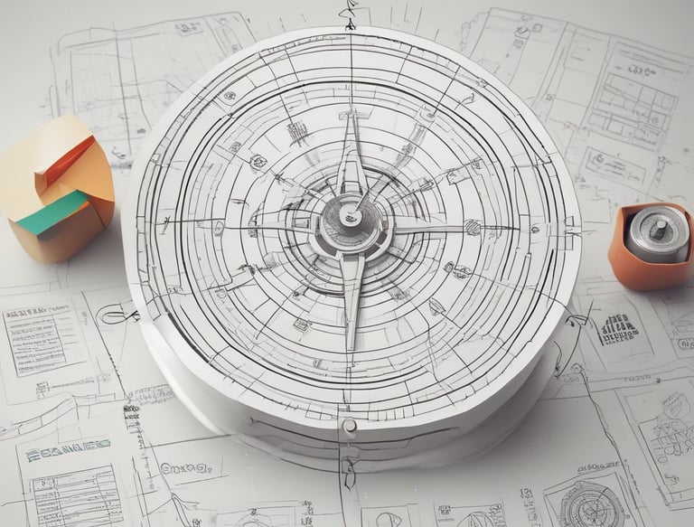 A diverse team of professionals collaborating around a table with laptops and documents, focused on strategy.