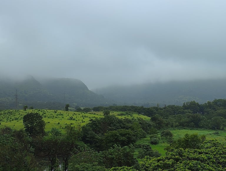 Natural view Igatpuri from Lakefield Apartments