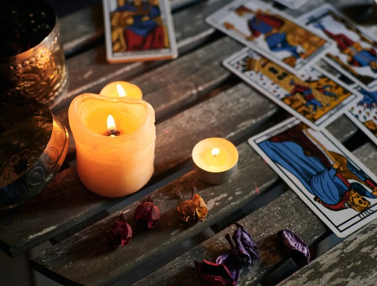 a candle lite up with candles and candles