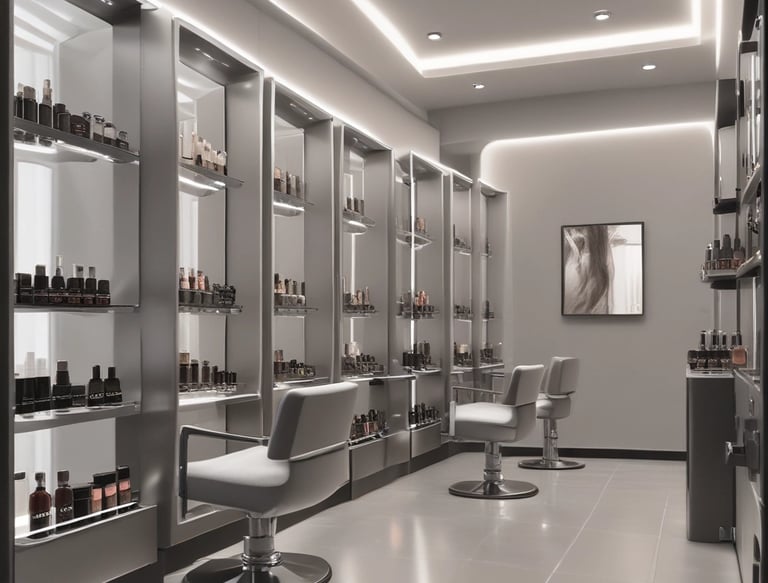 A smartphone is mounted on a stand, displaying a website with colorful graphics and the text 'Transforming Ideas into Reality'. Beside it, a laptop screen shows a blurred version of the same website. The background is soft and out of focus, with green foliage adding a hint of nature.