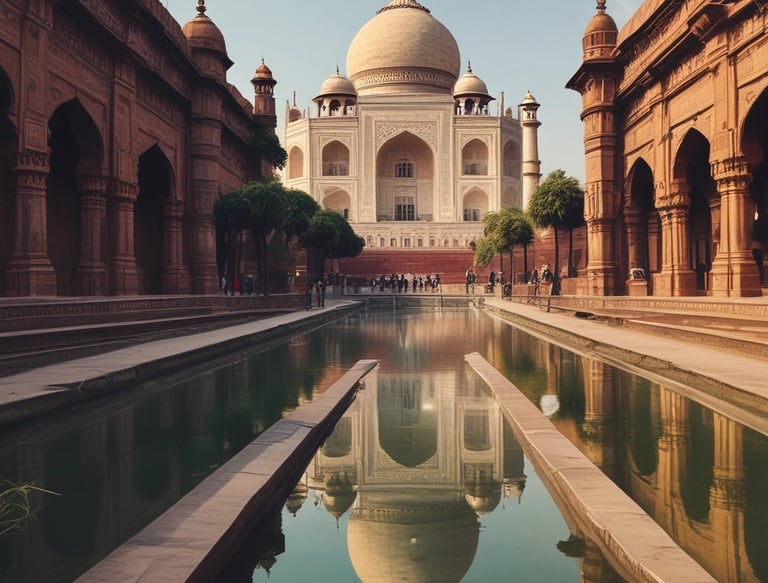 A scenic road winding through lush green hills under a clear blue sky.