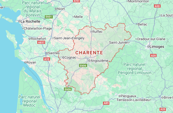 carte de la charente
