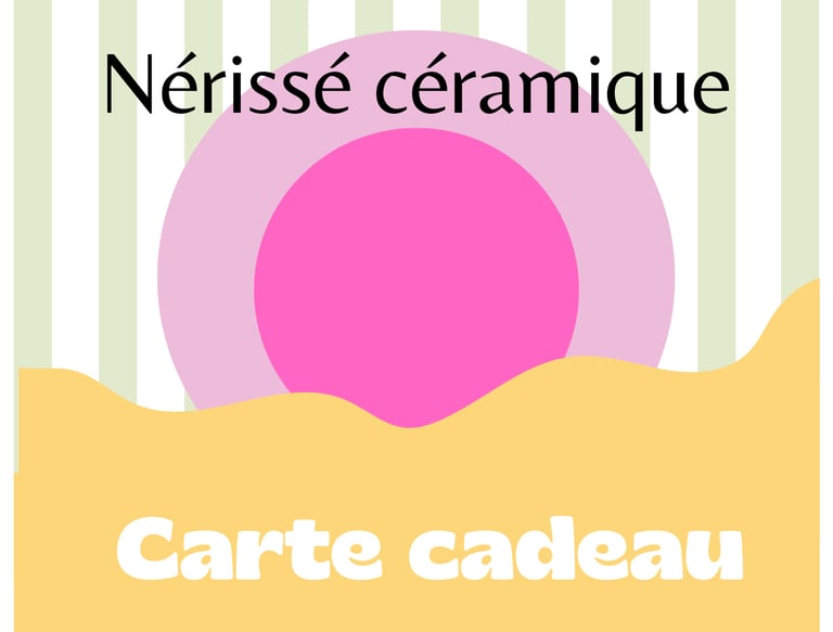 Carte cadeau Nérissé bijoux céramique