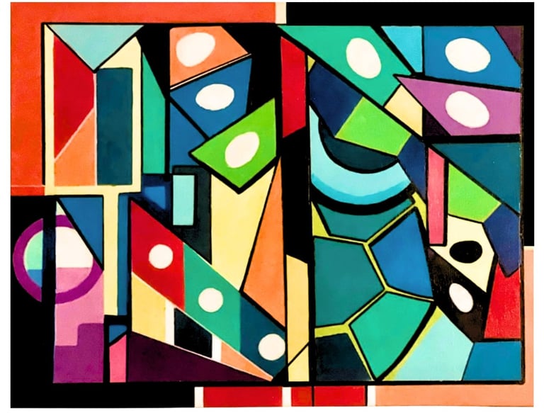 Vibrant Abstract Painting by Frankie Cervantes | Art by Frankie