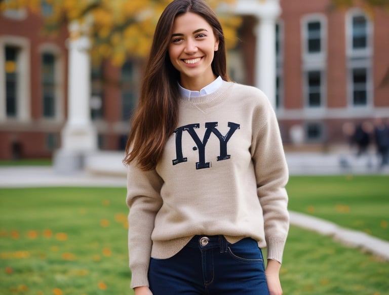 A friendly counselor reviewing a student's personal statement in a cozy office.