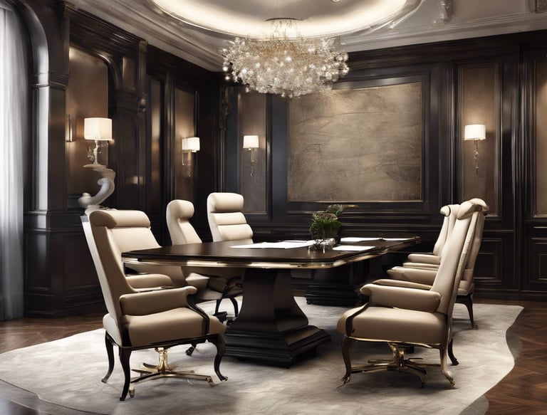 two men in suit sitting on sofa