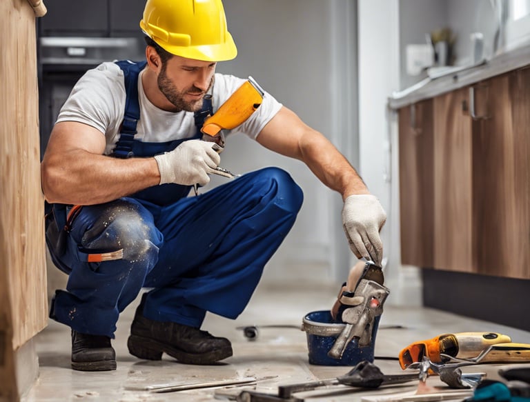 a man walking on a beach carrying a bag of garbage