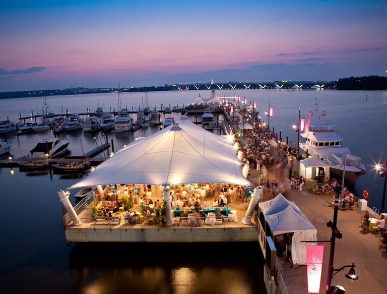 tensile membrane pavilion structure