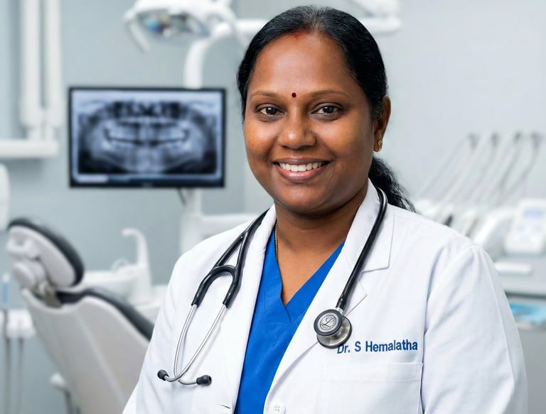 Dr. S Hemalatha at Divya Shree Dental Clinic in HSR Layout, Bengaluru