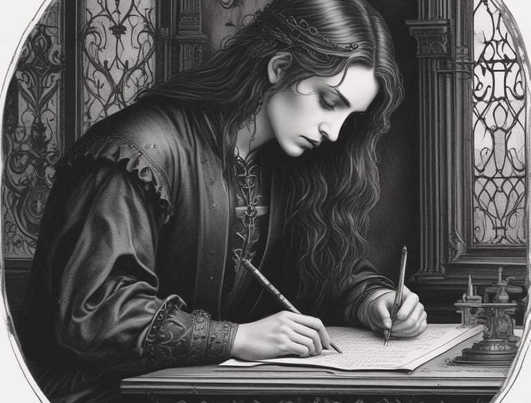 A diverse group of writers gathered around a table, passionately discussing ideas.