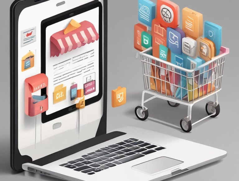 Modern office workspace with team collaborating on digital projects.