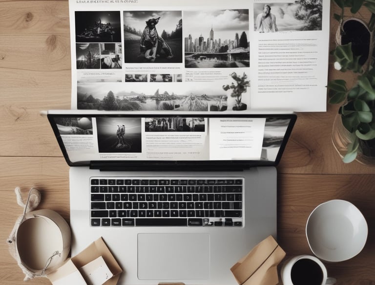 Close-up of hands typing on a sleek keyboard with code visible on the screen.